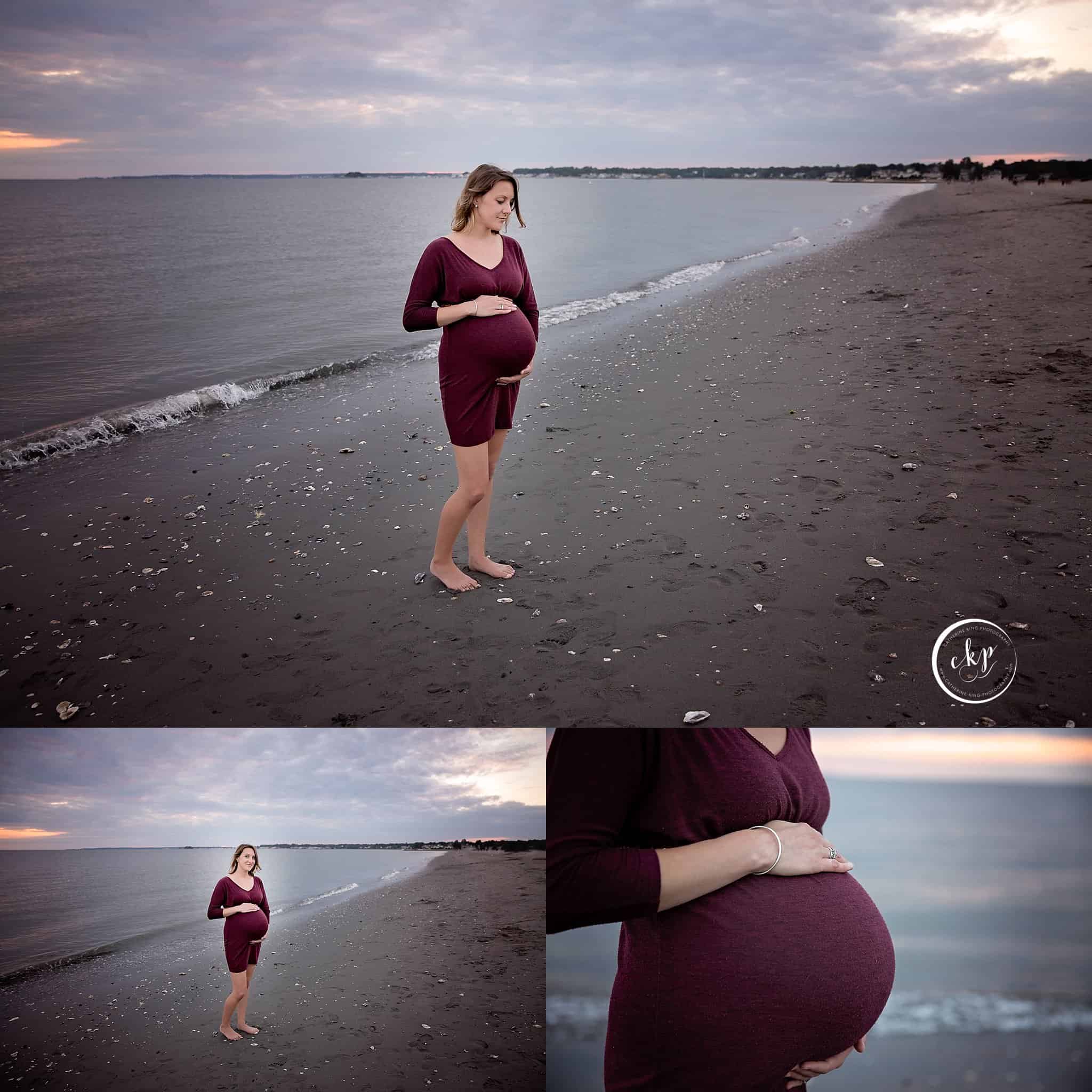 ct shoreline maternity photography beach maternity photography