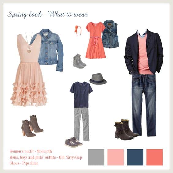 what to wear to your family photography spring