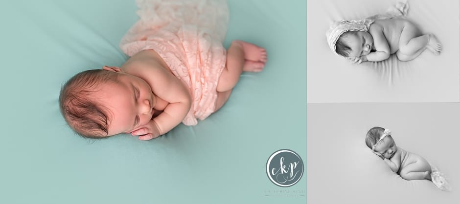 Linnea adorable newborn during her newborn photography session in ct 1