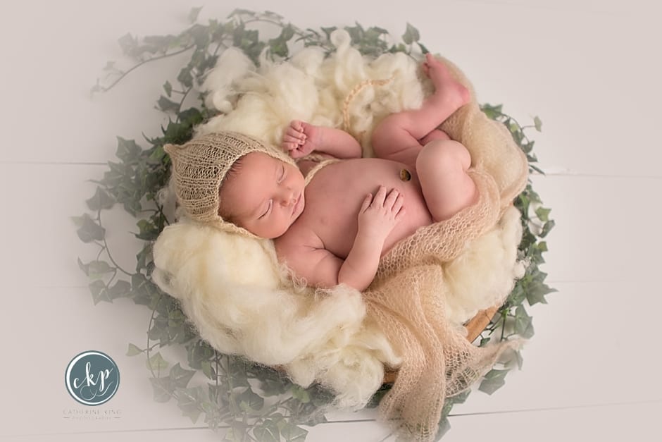 Newborn baby boy, a madison ct newborn photographer session
