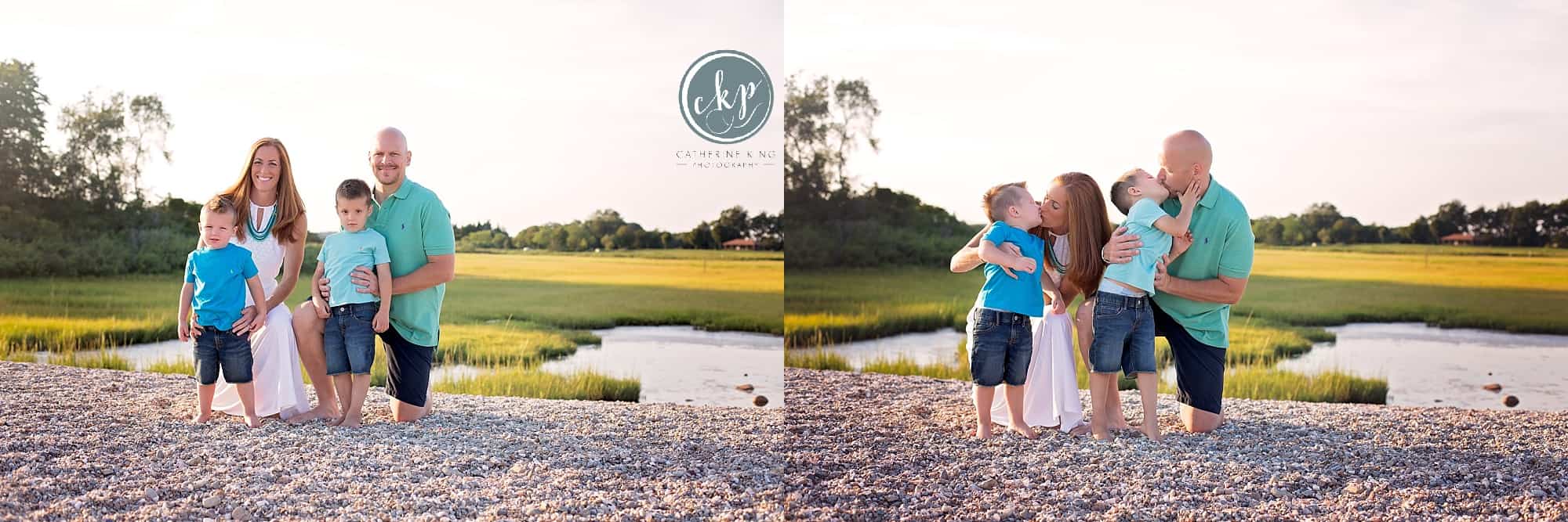 ct beach photography session at Hammonassett State Park in Madison CT 