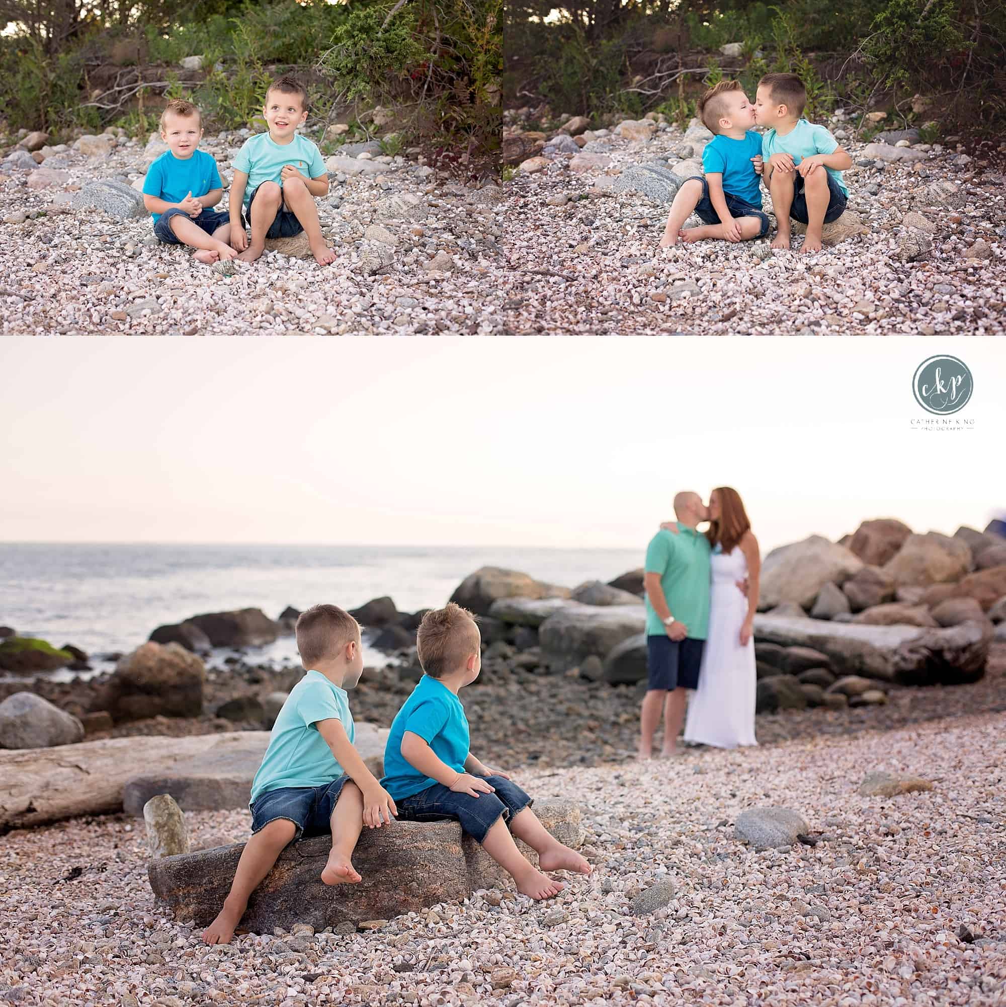 ct beach photography session at Hammonassett State Park in Madison CT 