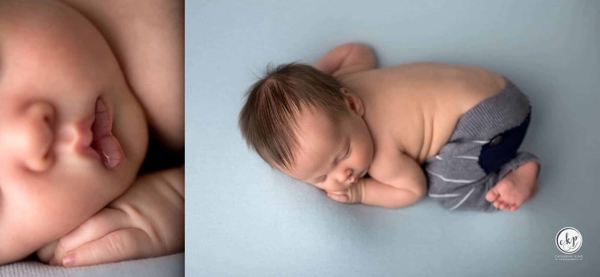 newborn photography session with a baby boy in madison ct