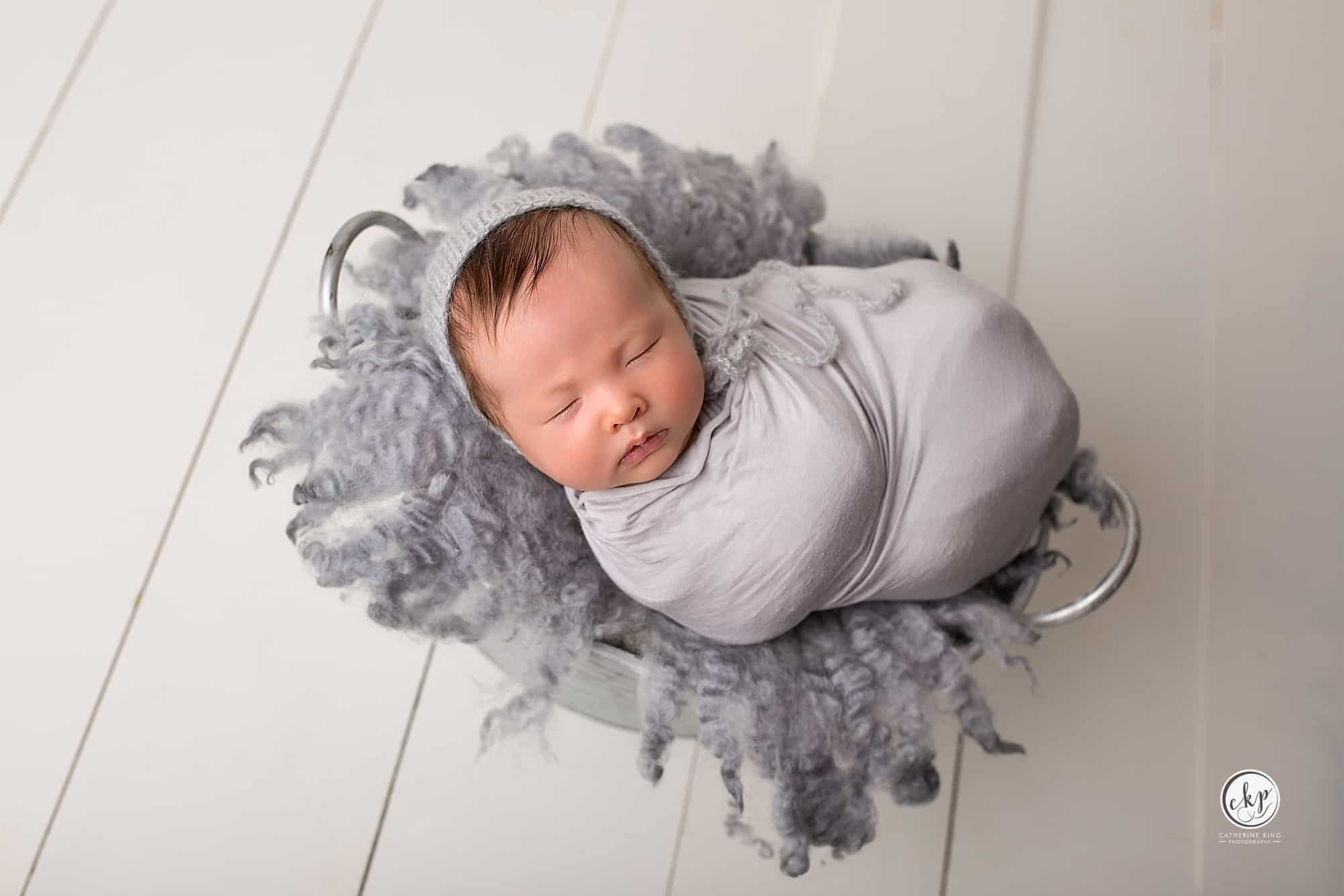 newborn photography session with a baby boy in madison ct