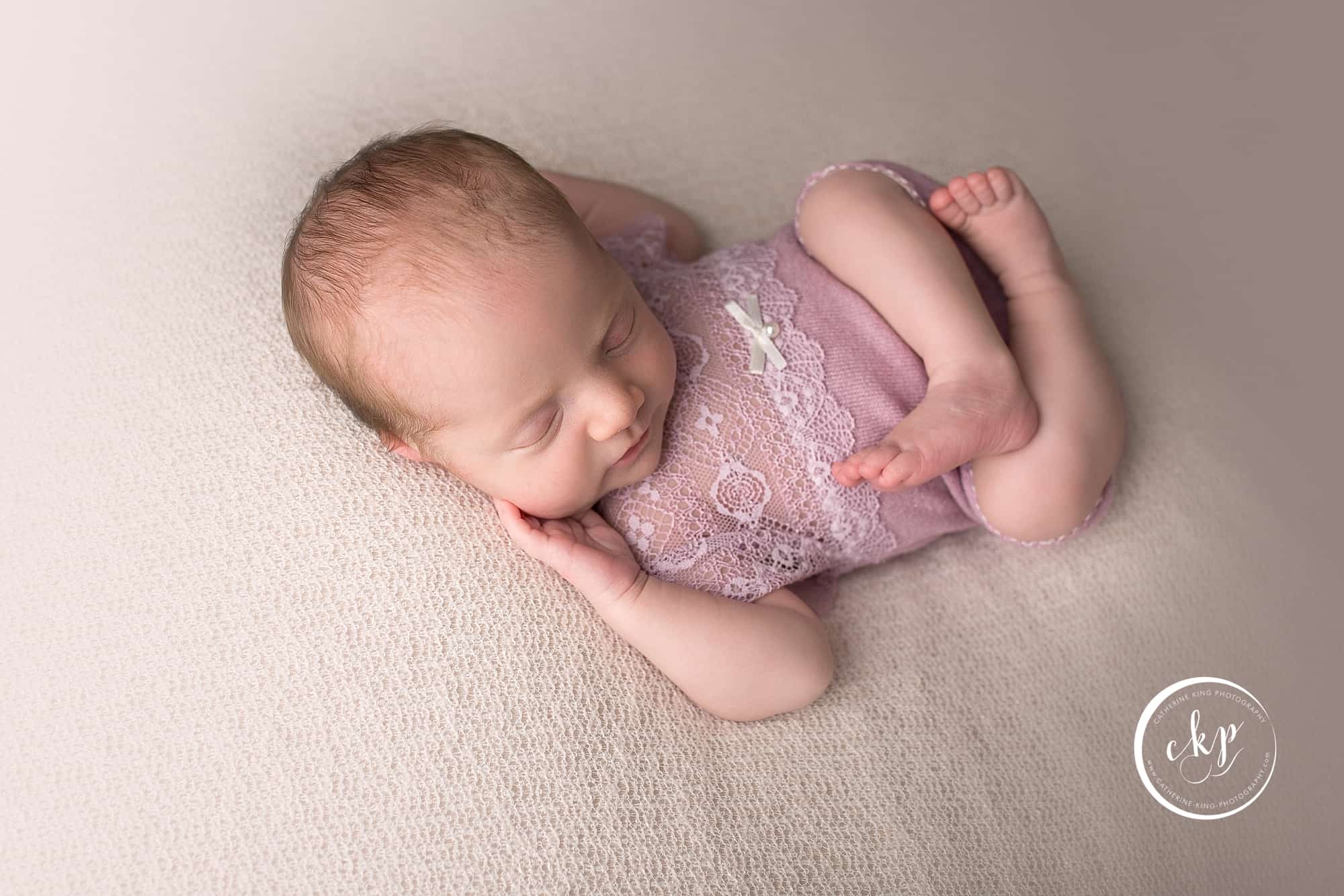 Newborn baby girl twin photography session with CKP a madison ct newborn photography