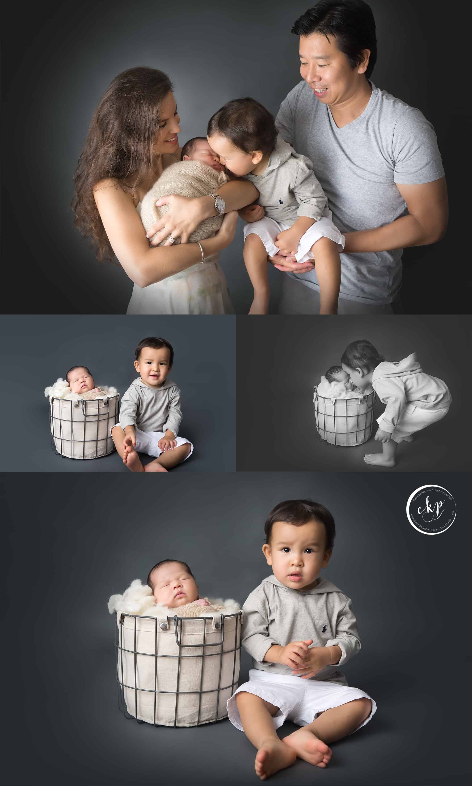 madison ct newborn photography session with Eva and her family