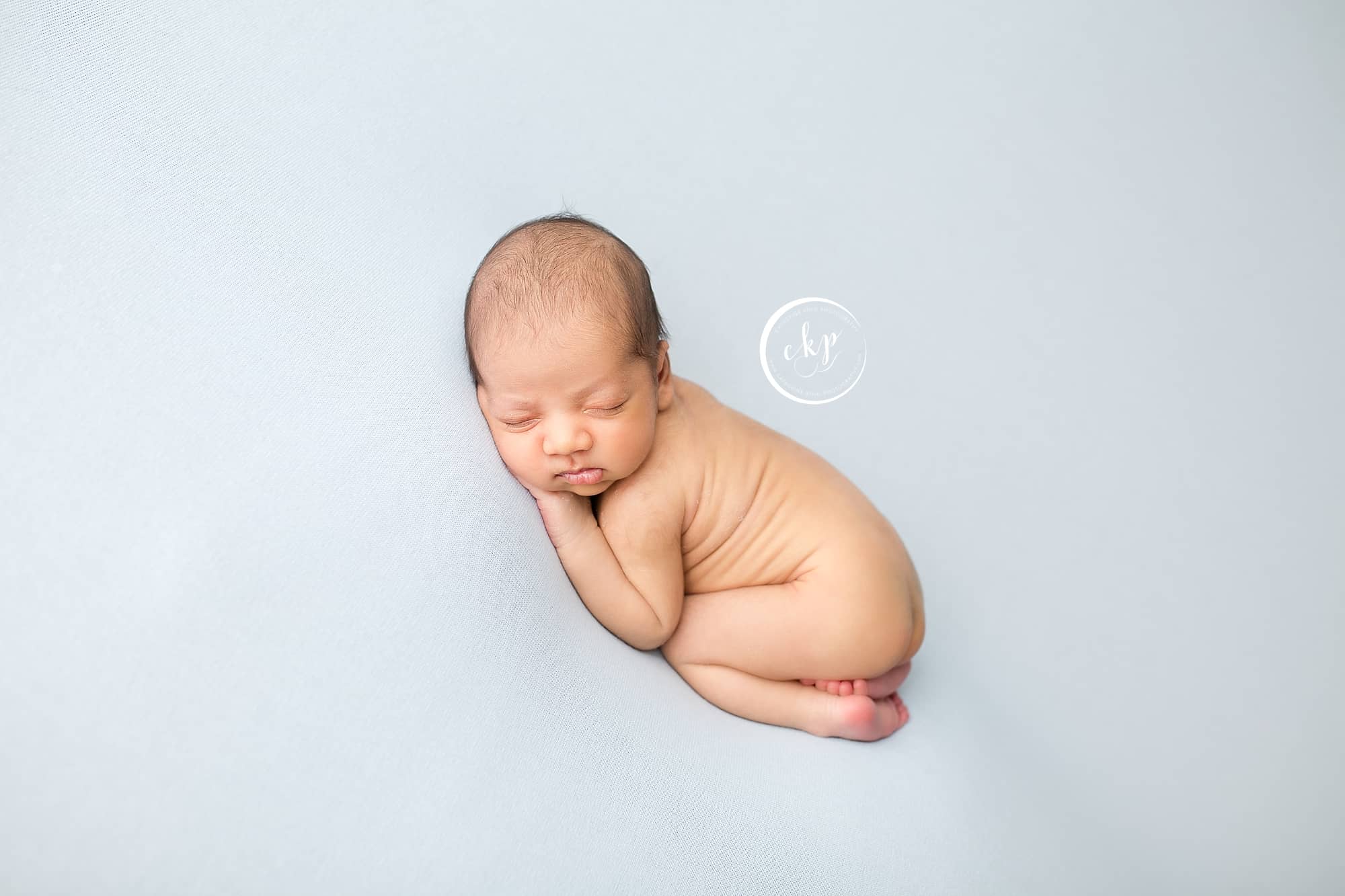 infant photography with 9 day old baby