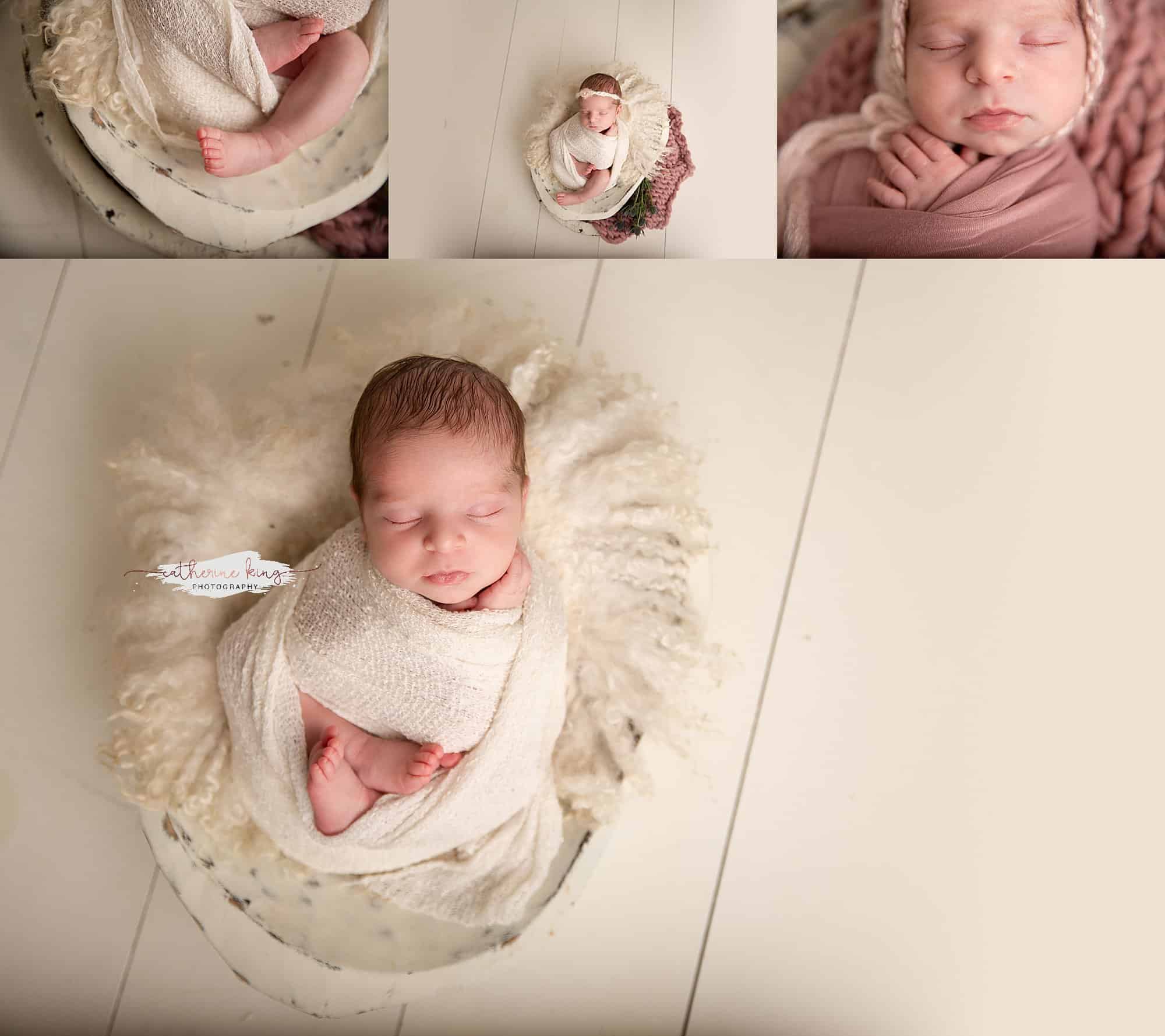 professional newborn photgoraphy session with baby sloane