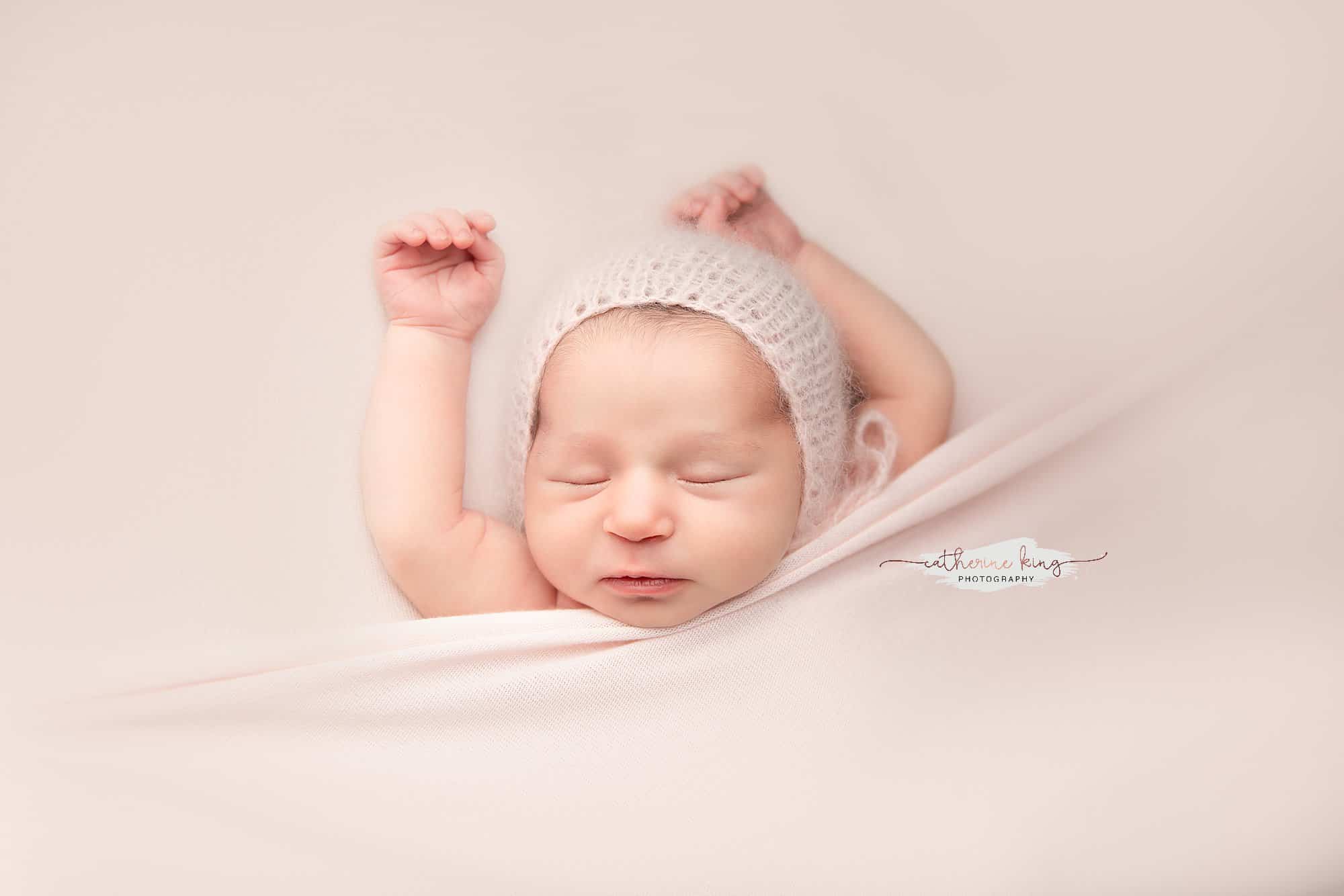 studio newborn photography in ct with sweet baby belle and her family