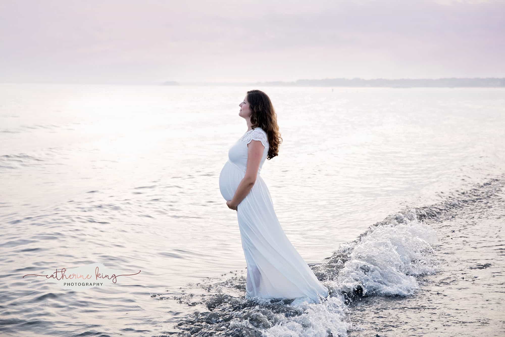 Expecting baby #3!  Beach maternity photography