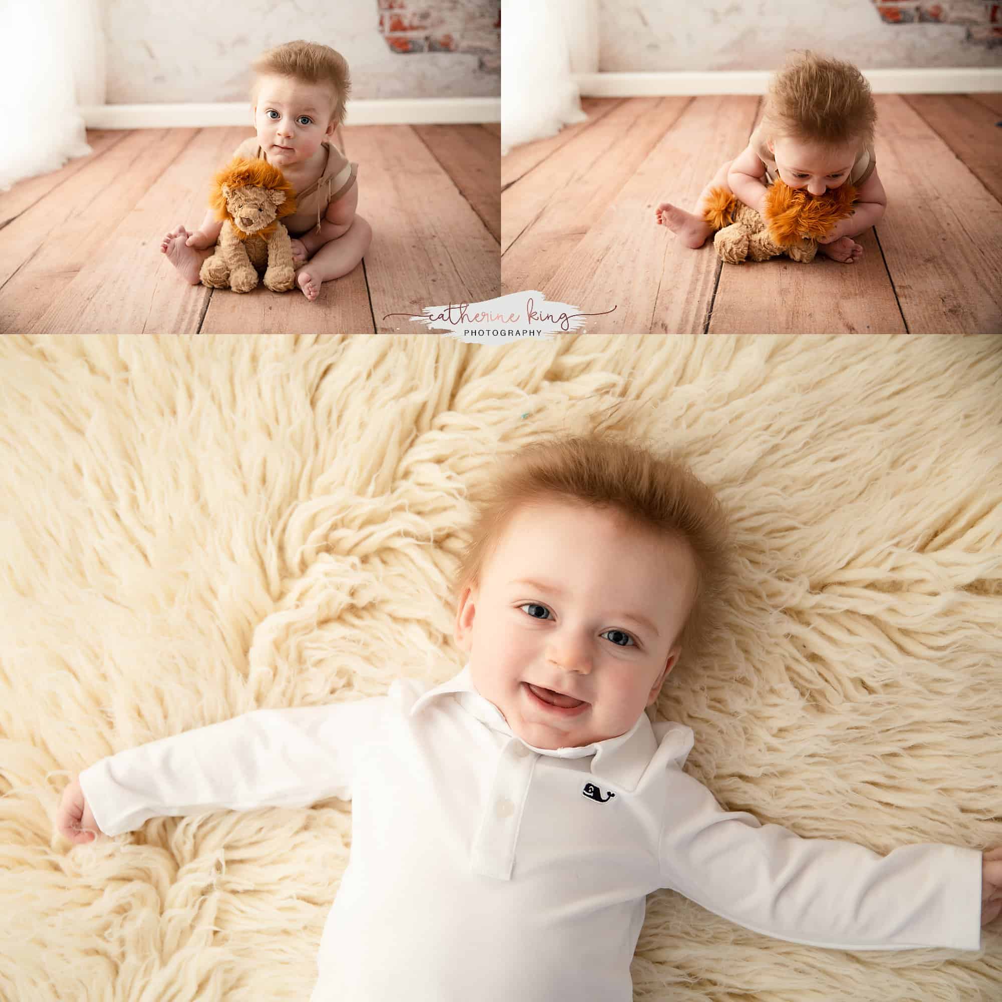 Jack's Sitter Milestone Photography session in Madison CT baby photography studio