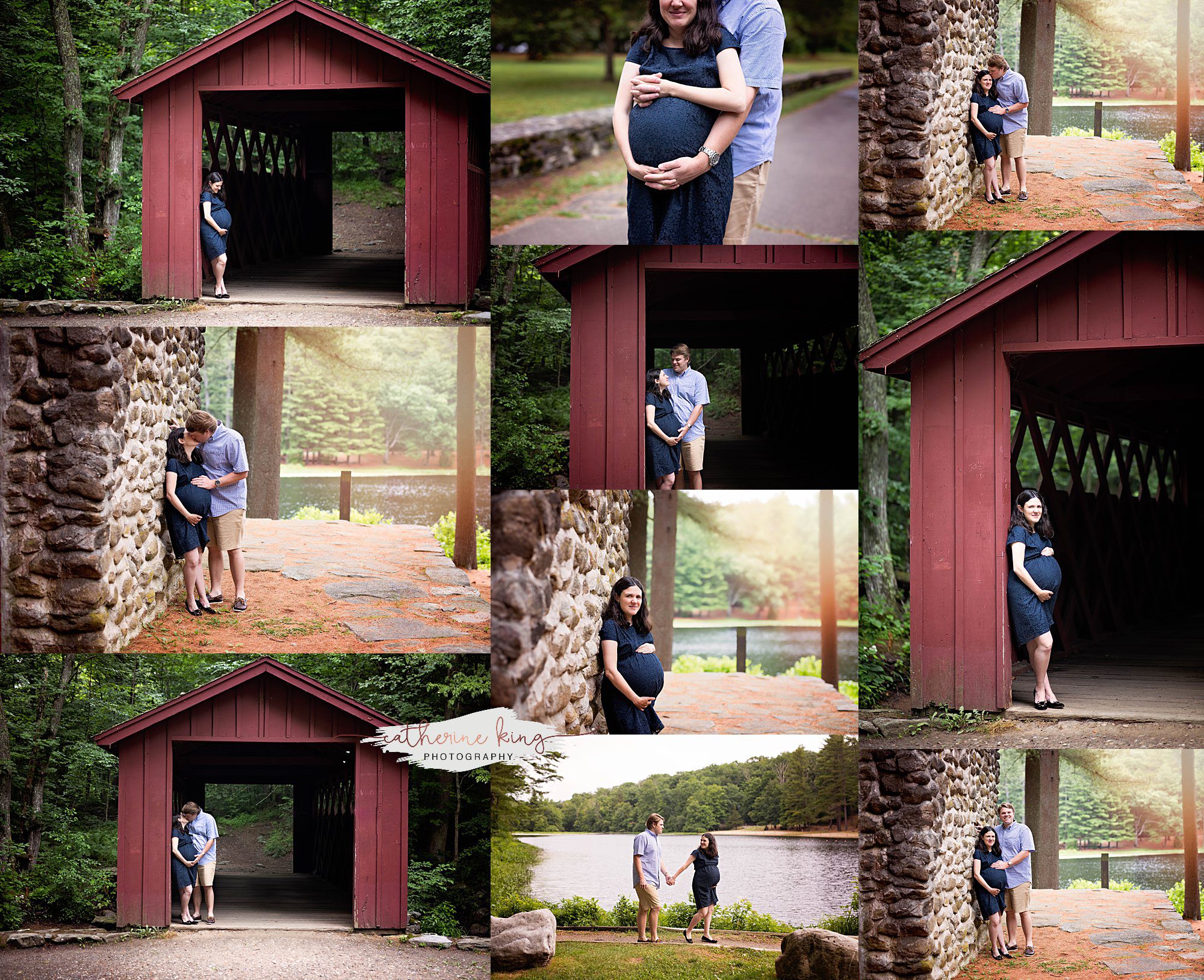 Rustic woods maternity photography session