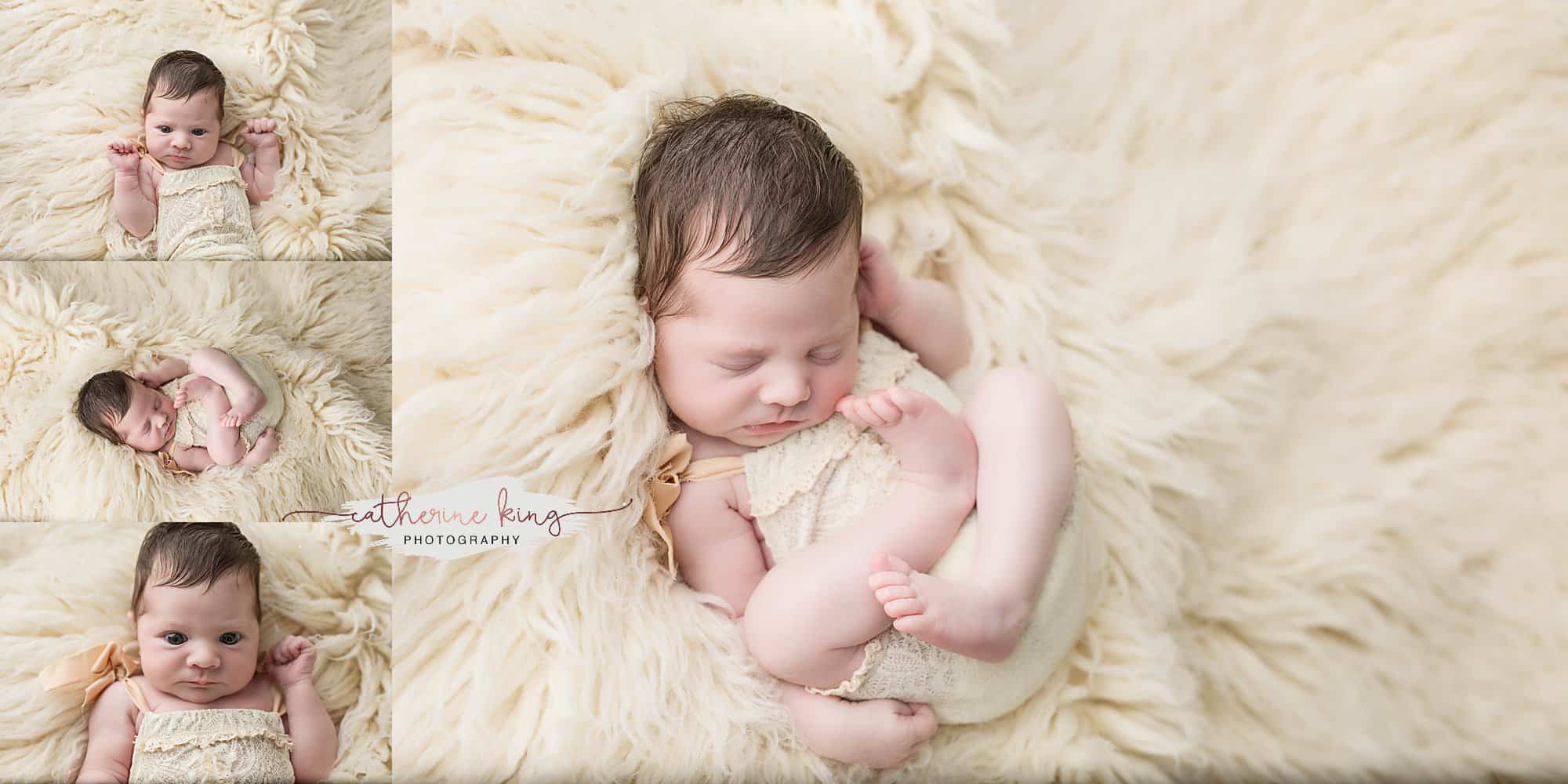 Indoor/outdoor newborn photography session with miss Emma