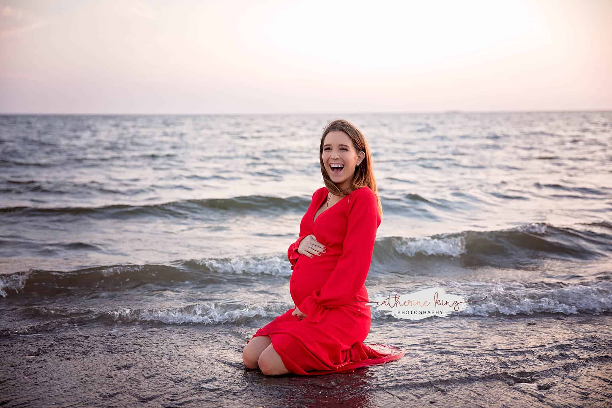 Madison CT Beach Maternity Photoshoot