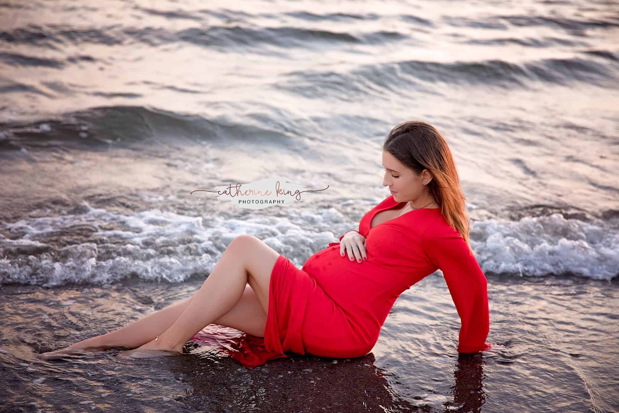 Madison CT Beach Maternity Photoshoot