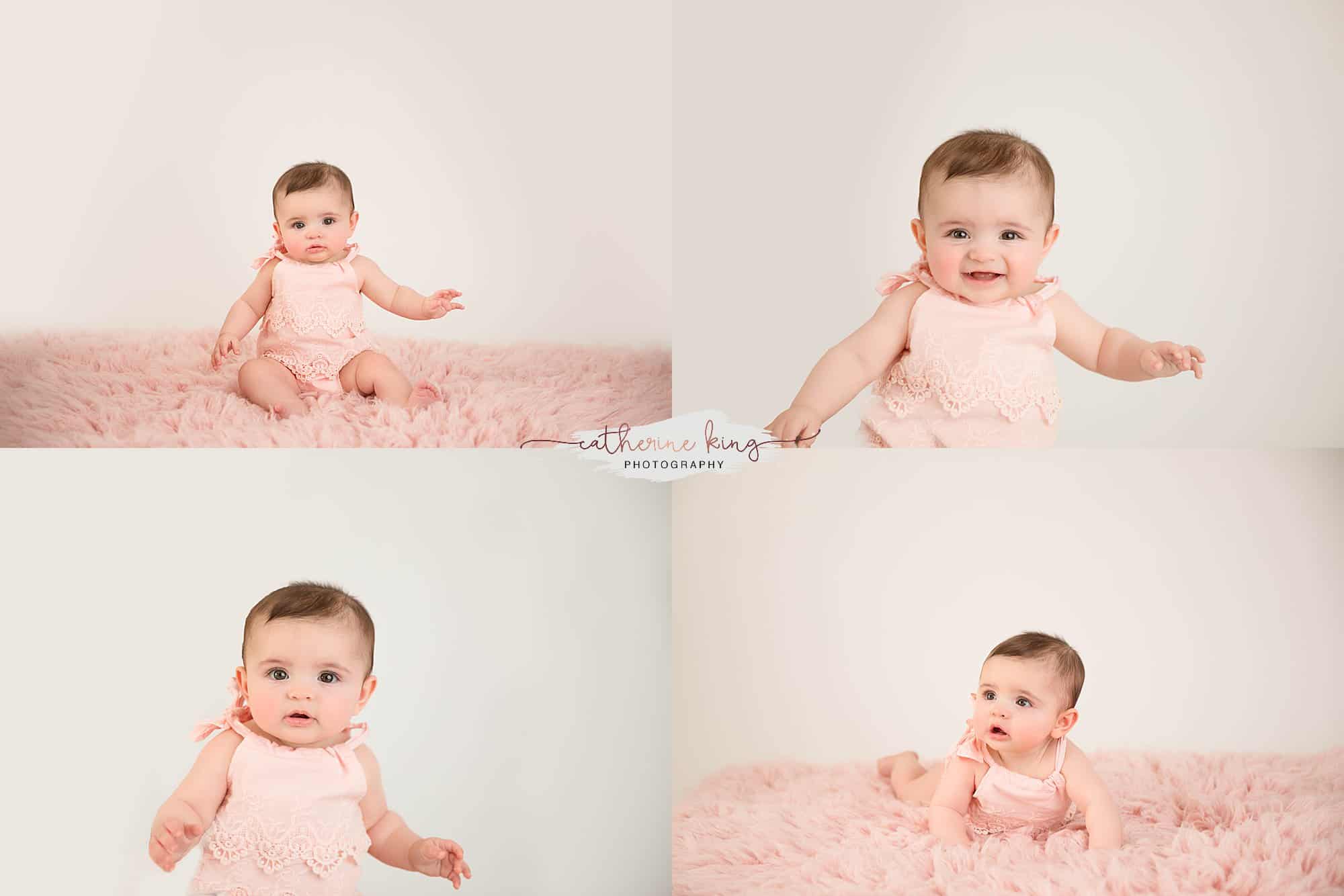 Elena, 7 month old milestone photography in Madison CT