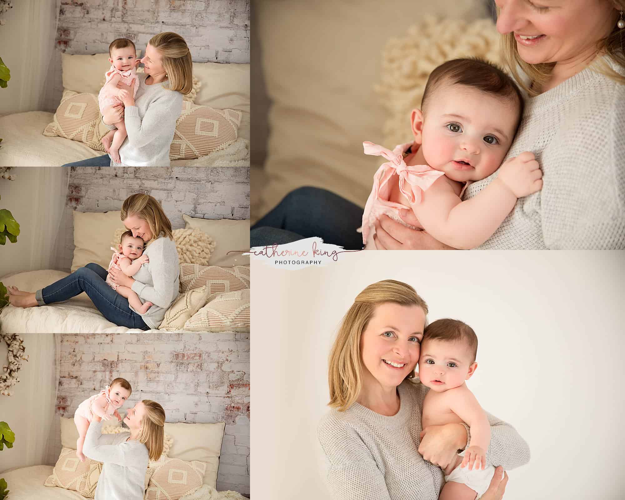 Elena, 7 month old milestone photography in Madison CT