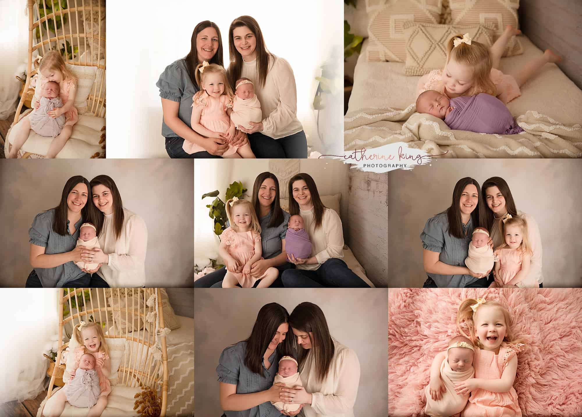 Sweet baby smiles with miss Sloane during her newborn photography session in Madison CT