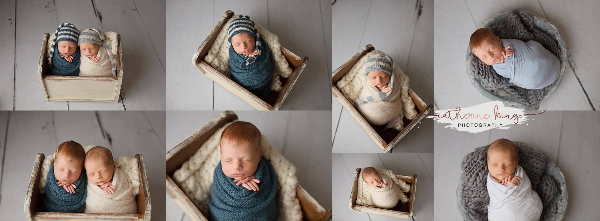 Newborn twin photography in Madison CT