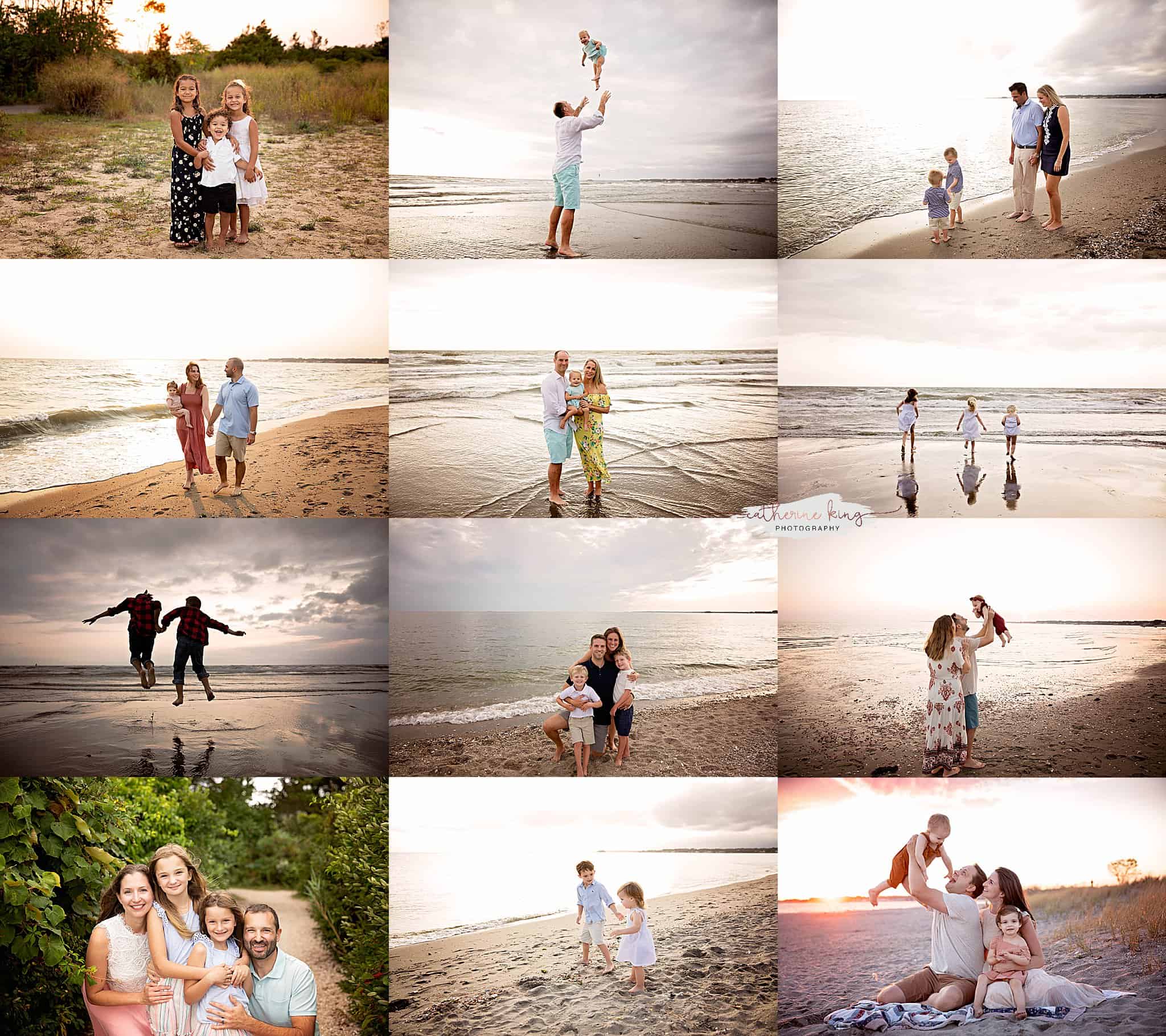 beach sunset family photoshoots in Connecticut