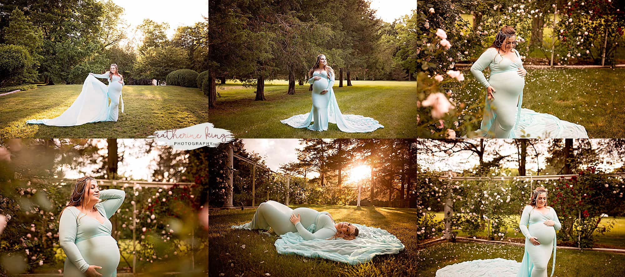 Stunning sunset maternity session at The Wadsworth Mansion in Middletown CT