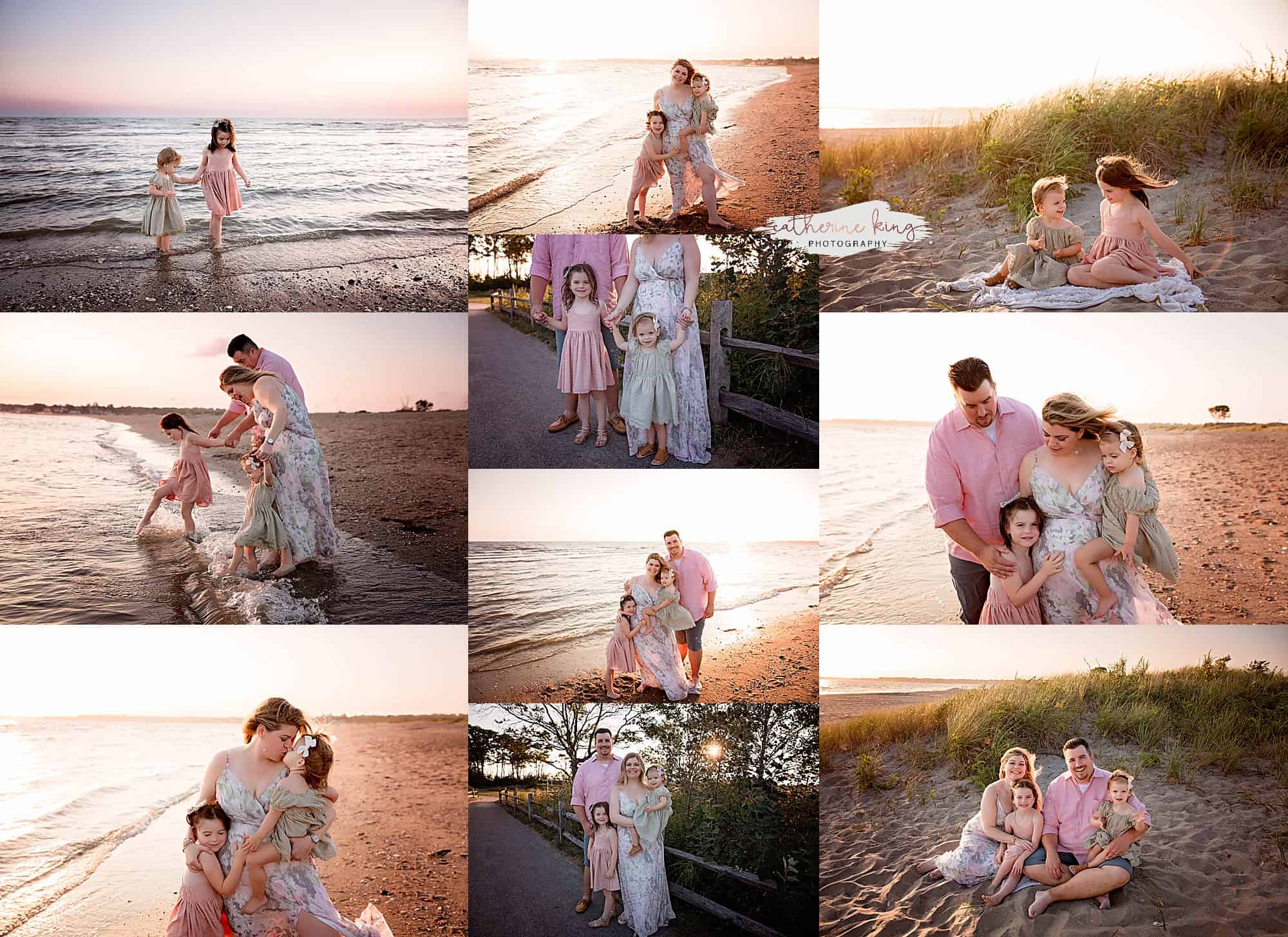 september beach family photography