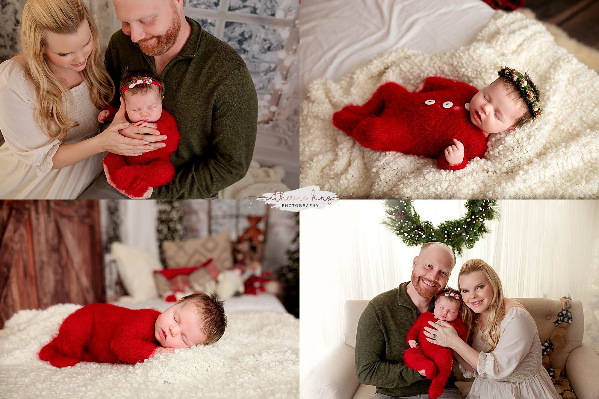 Adding a little holiday spirit to newborn sessions