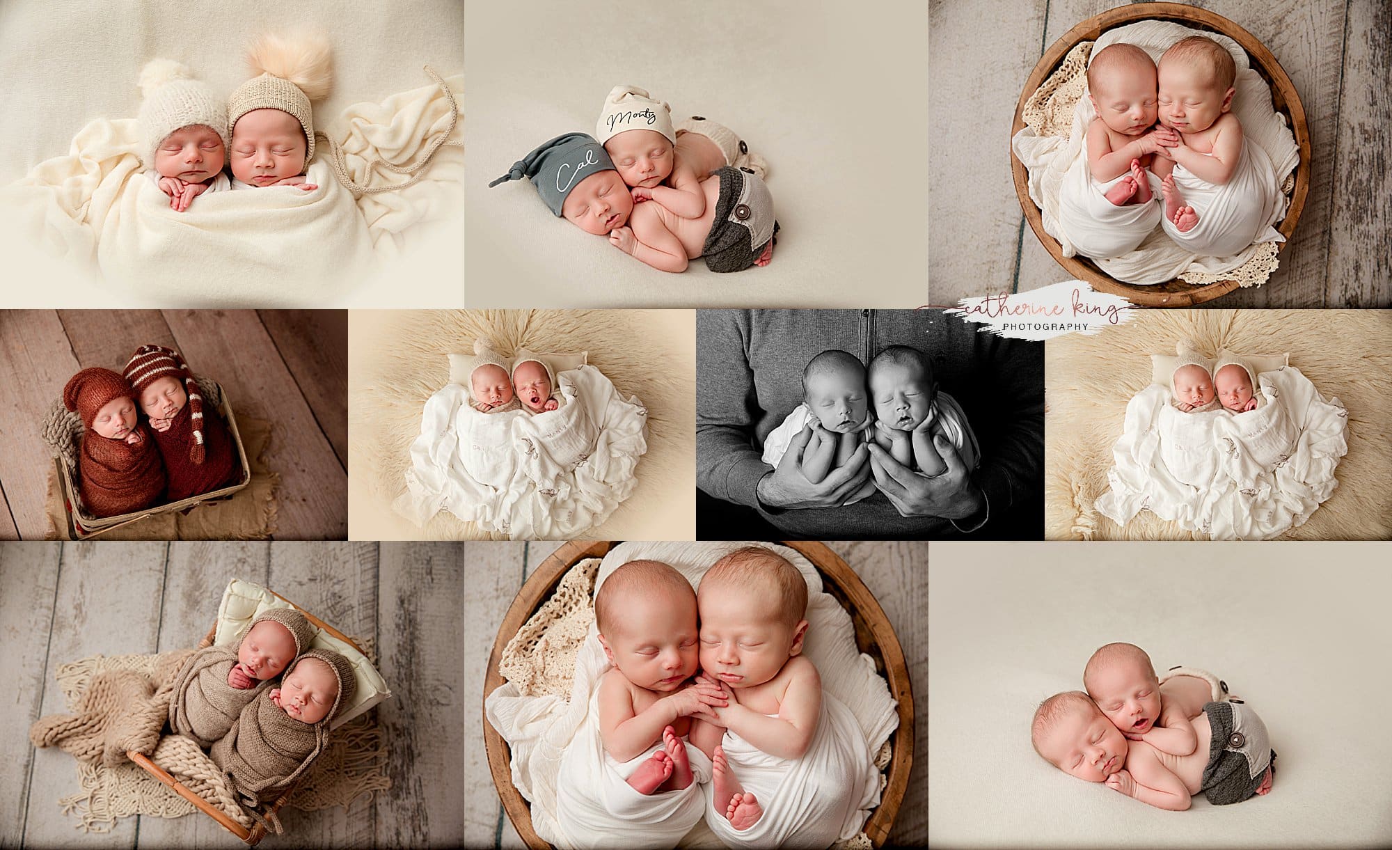 First Newborn Twin Photoshoot in 2023