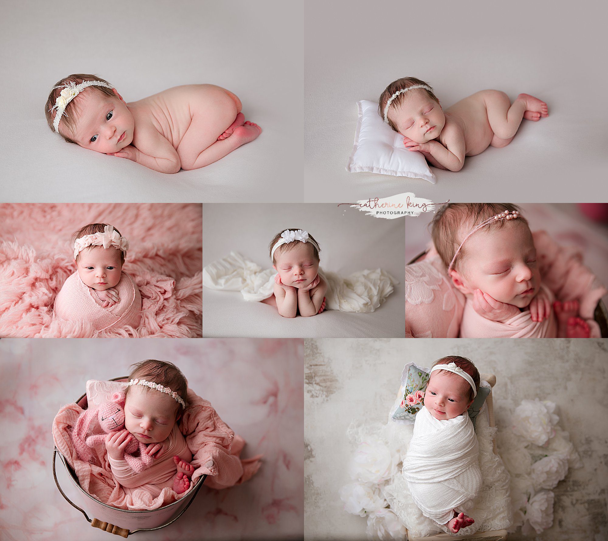 baby girl newborn photography session