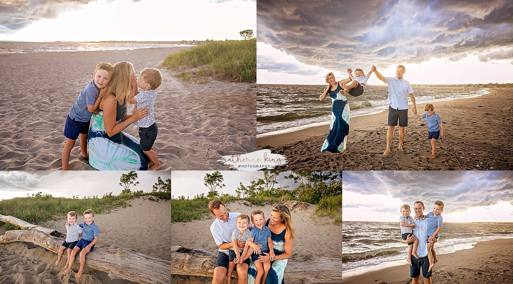 Family photographer on the CT shoreline | 2024 Beach Family Photography