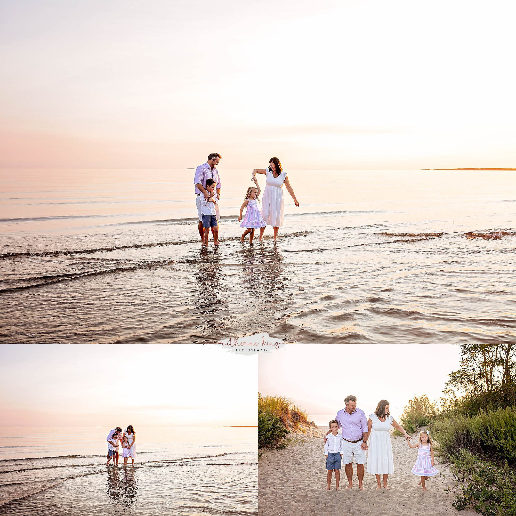 Family photographer on the CT shoreline | 2024 Beach Family Photography