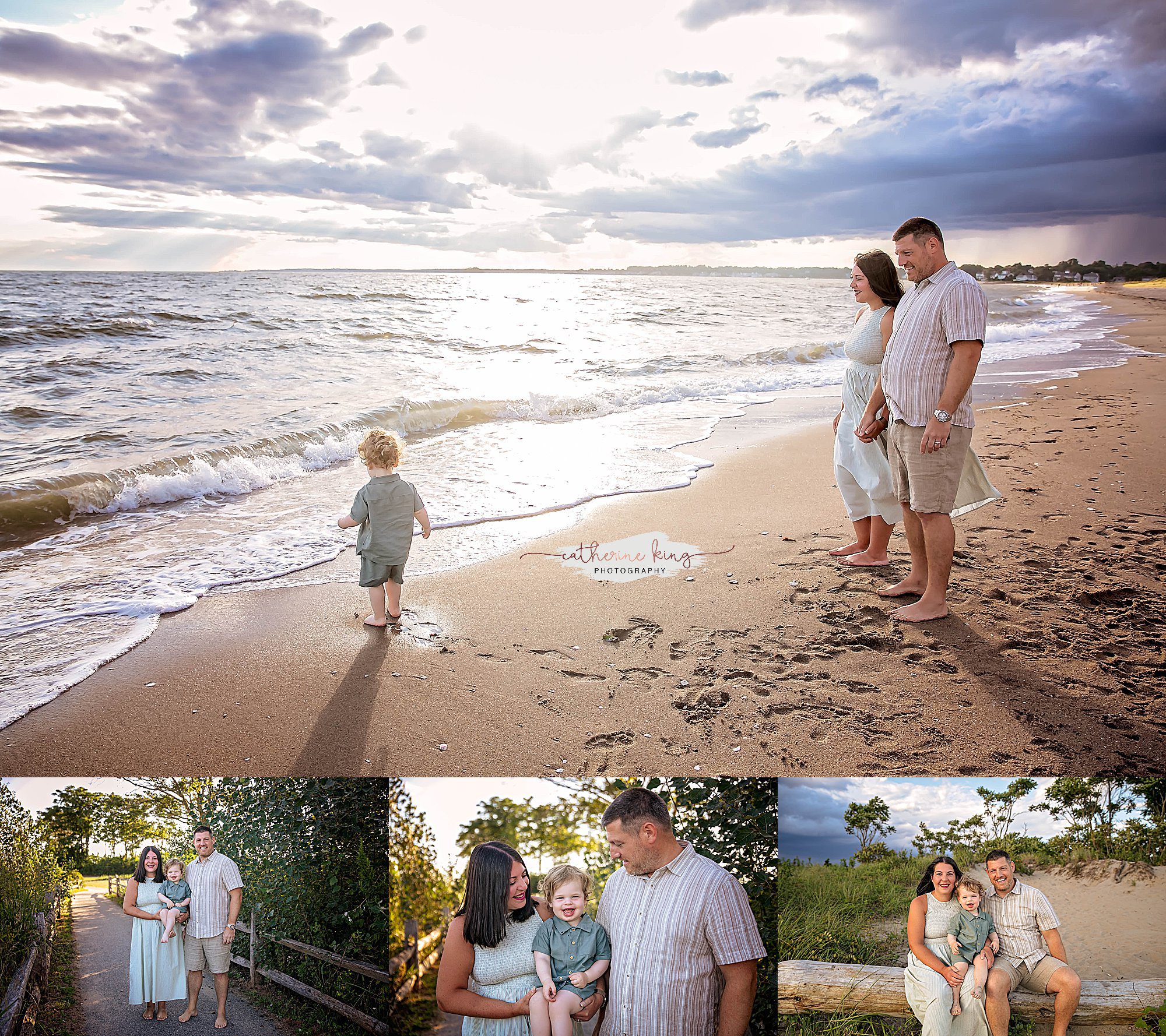 Family photographer on the CT shoreline | 2024 Beach Family Photography