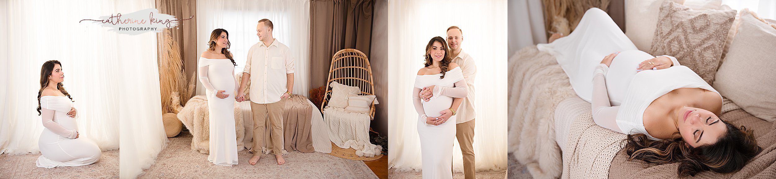 Maternity session inside our Madison CT studio