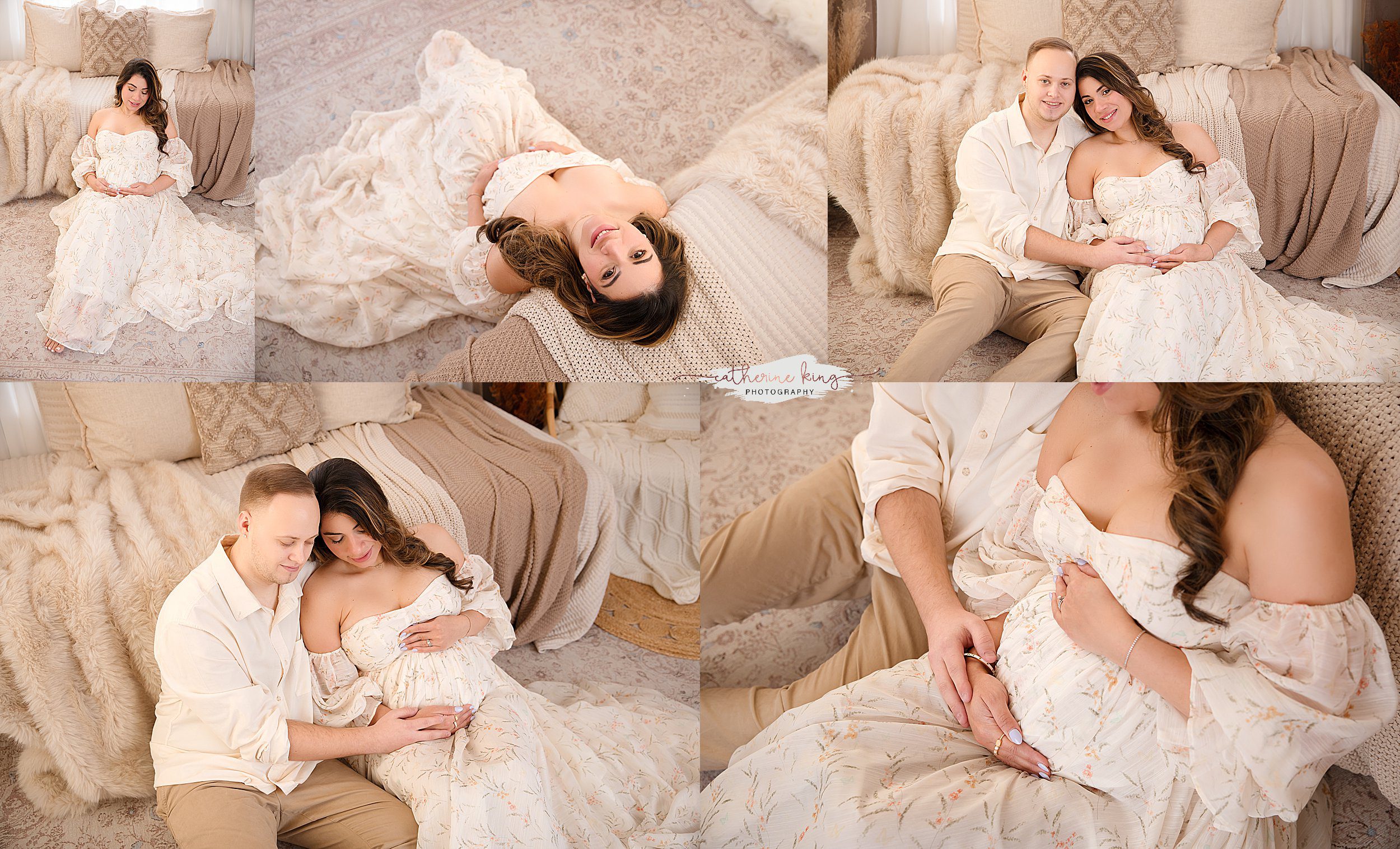 Maternity session inside our Madison CT studio