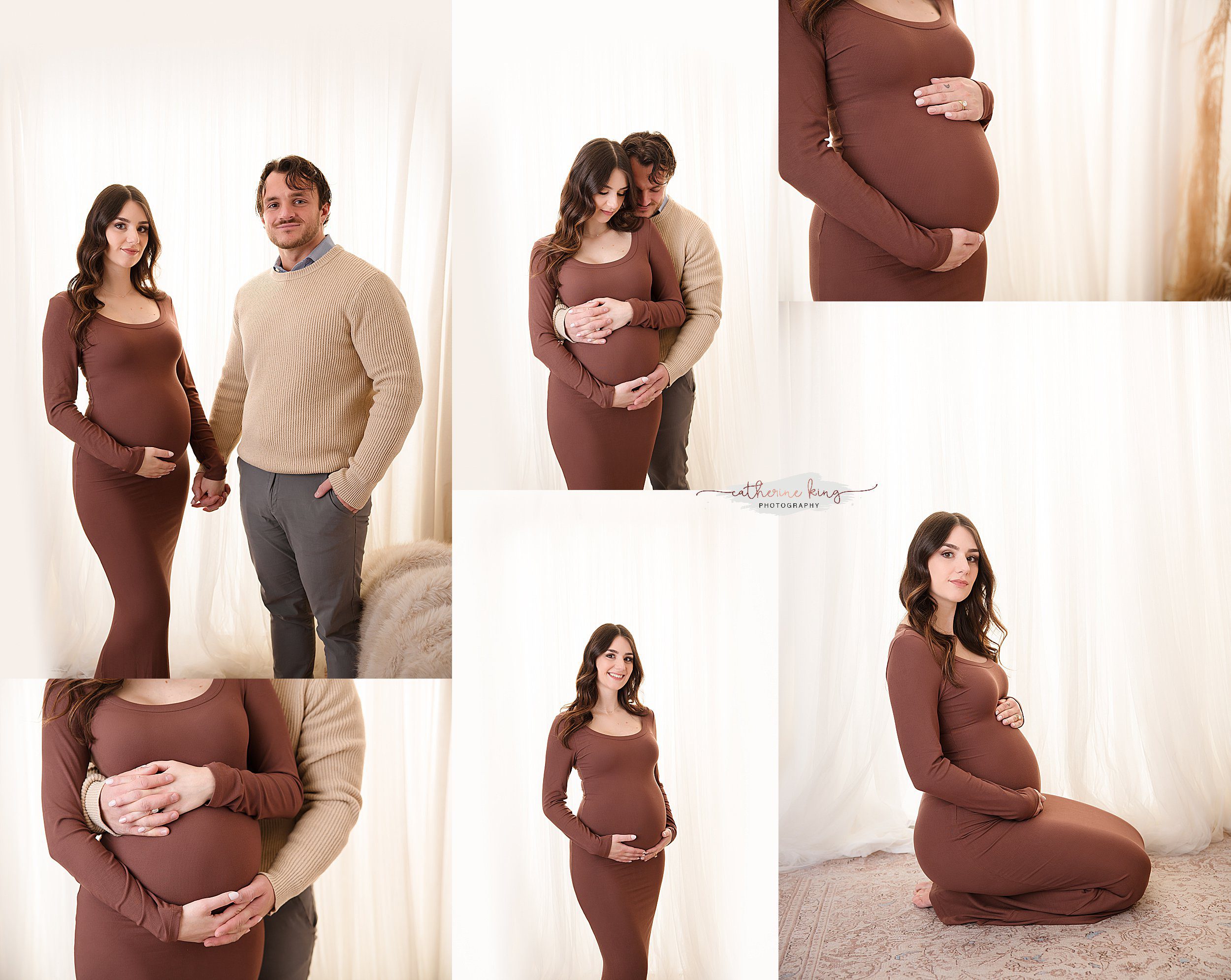 Maternity session inside our Madison CT studio