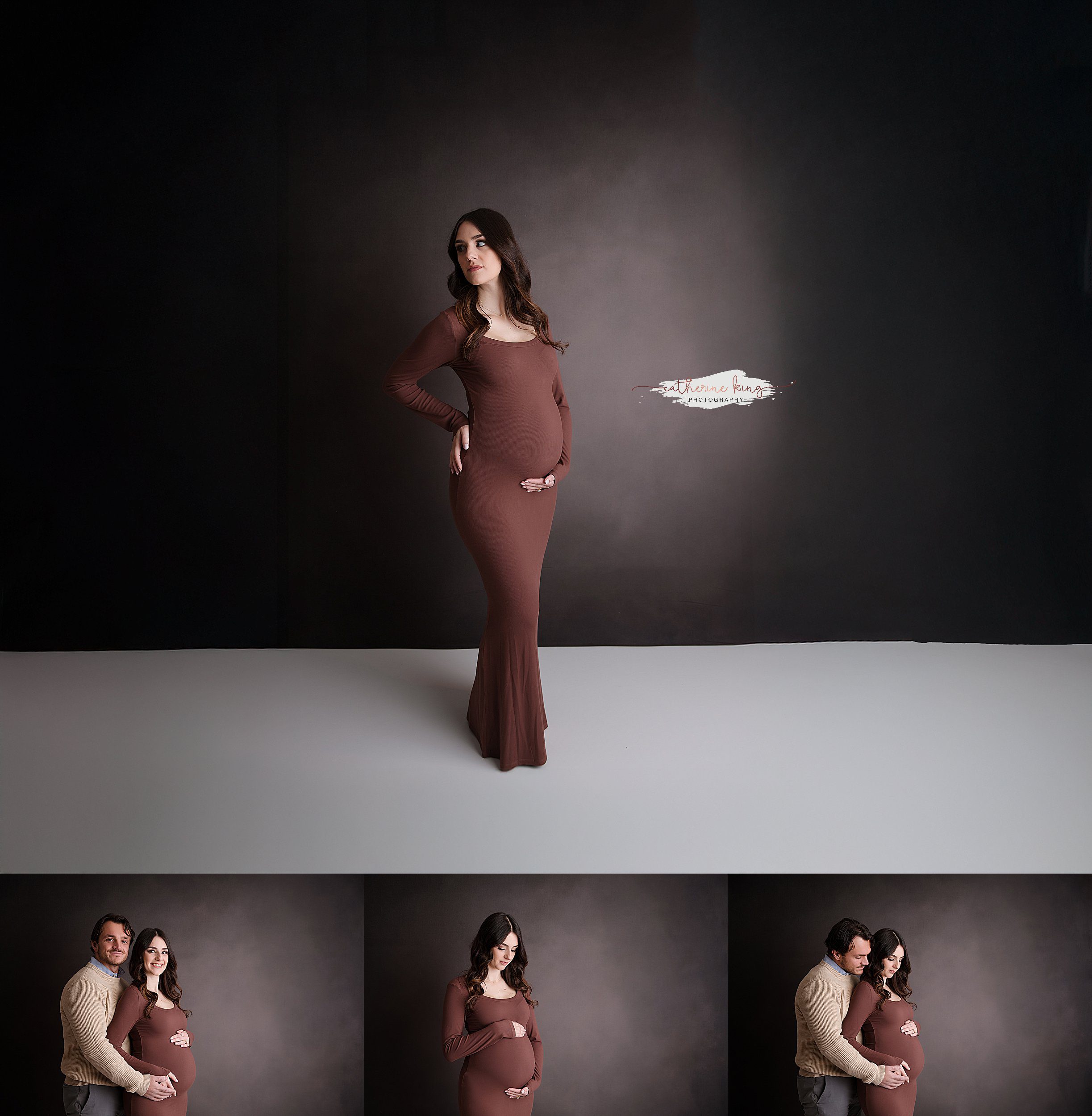 Maternity session inside our Madison CT studio