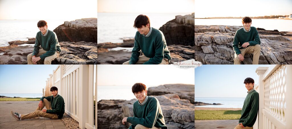 senior portrait photographer shoreline locations